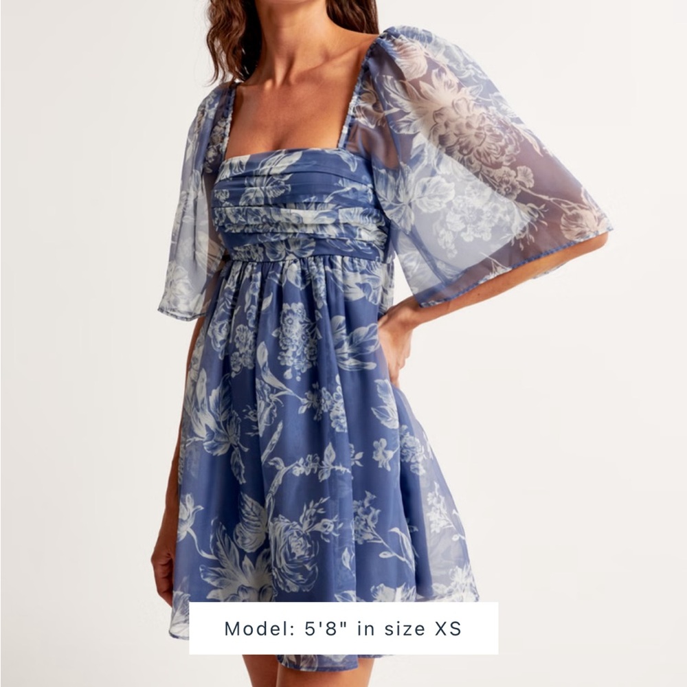 The A&F Emerson Angel Sleeve Mini Dress in Exclusive Print